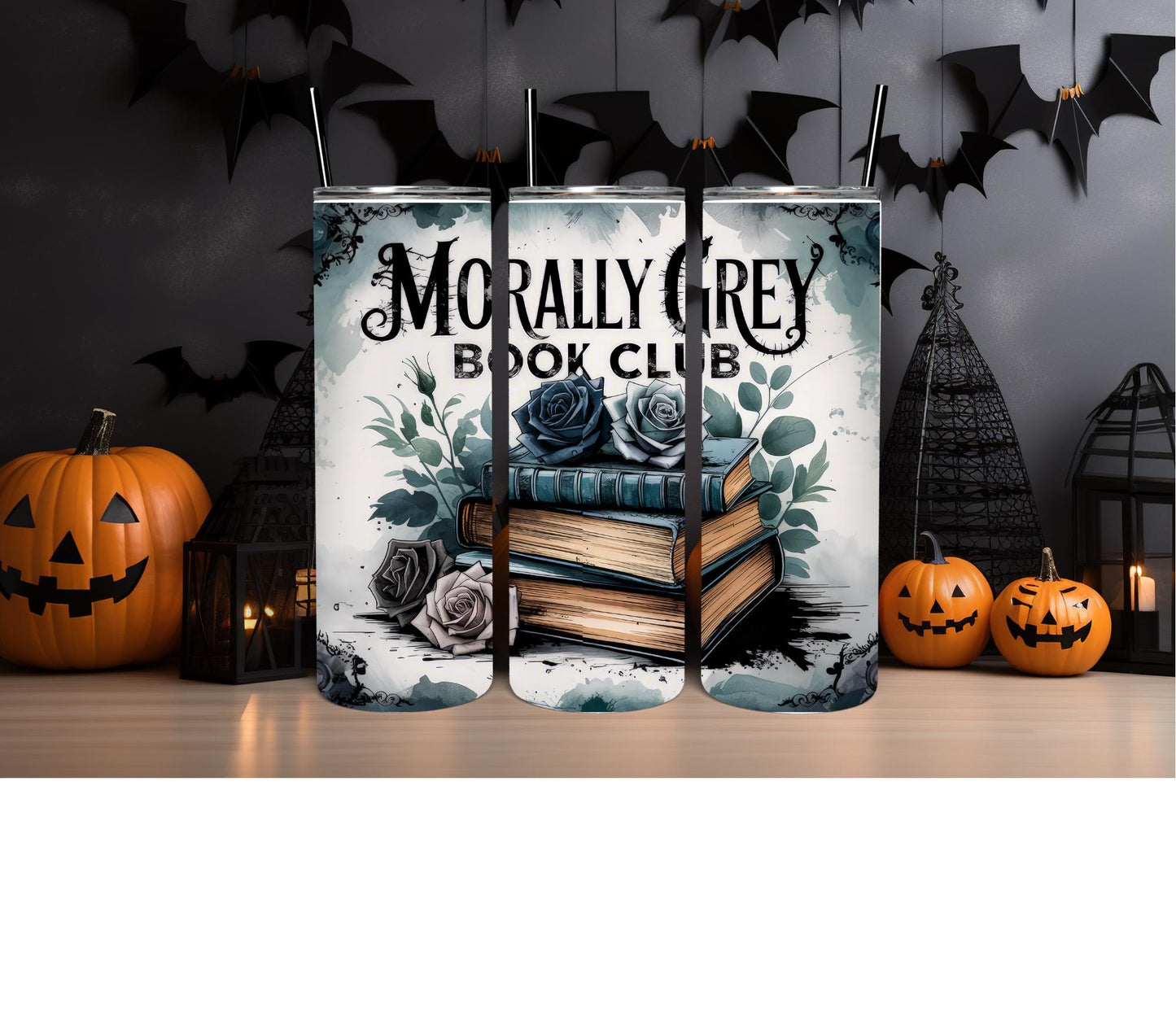 Book Lover Tumbler | Dark Romance Reader Cup | Bookish Gift for Book Lovers | Goth Aesthetic 20oz Skinny Tumbler