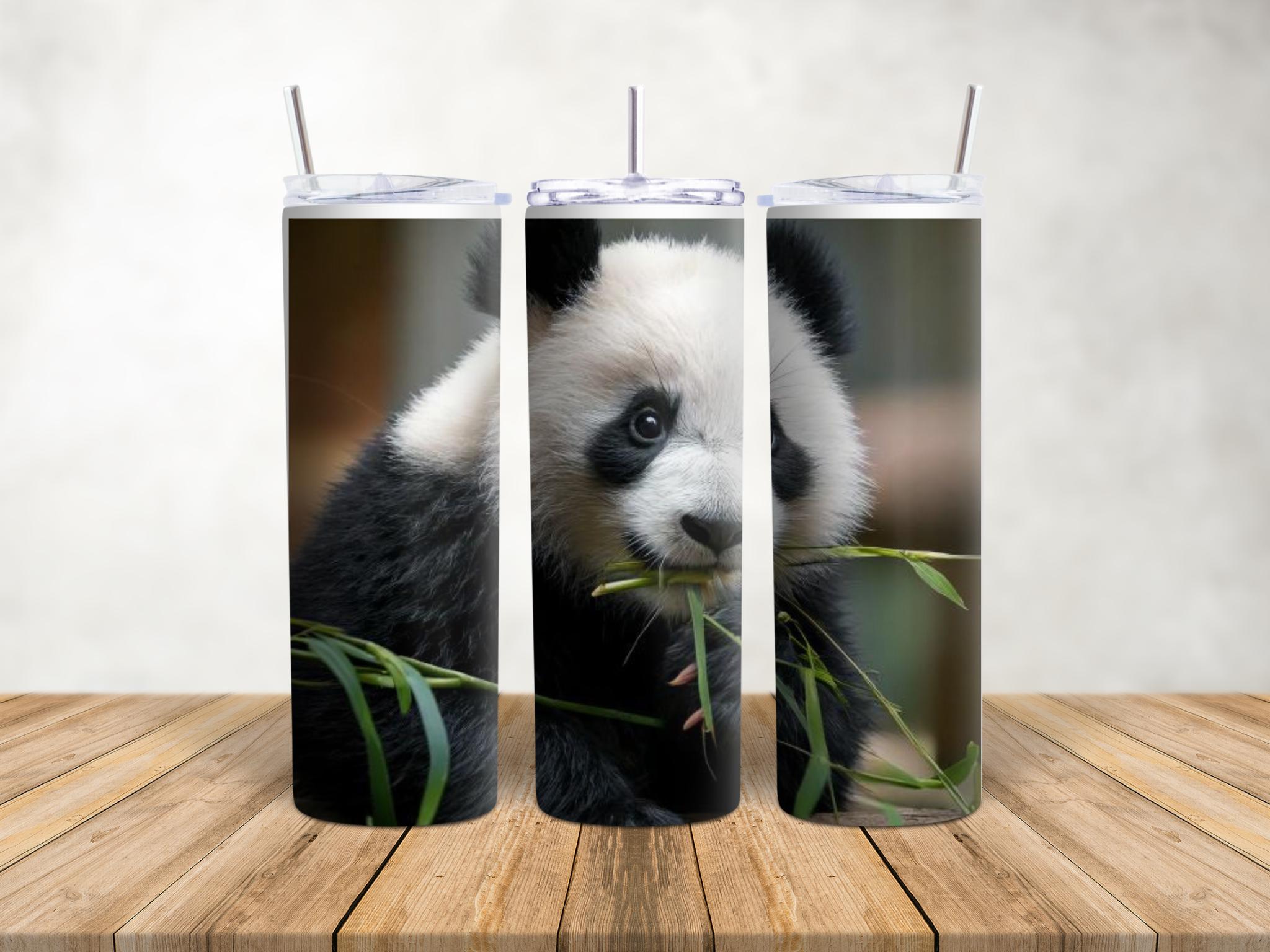 Adorable Baby Panda Tumbler - Insulated Drinkware for Nature Enthusiasts and Animal Lovers